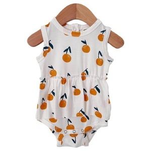 Spearmint Baby Orange Skirted Onesie